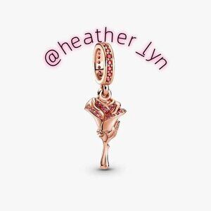 Pandora Rose Flower Dangle Charm